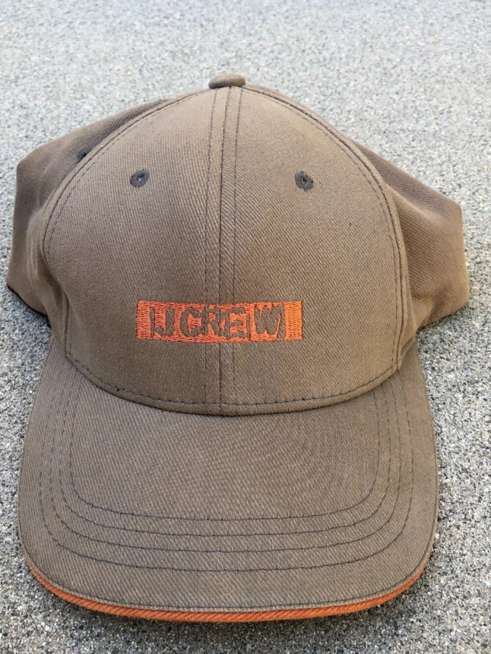J. CREW Fitted Baseball Hat Men's S/M Brown Cap Cotton Retro